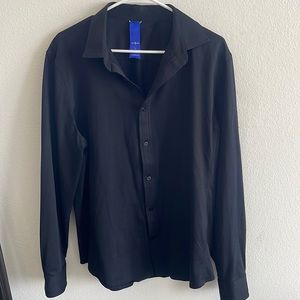 Kit and Ace long sleeve button down in black - size large